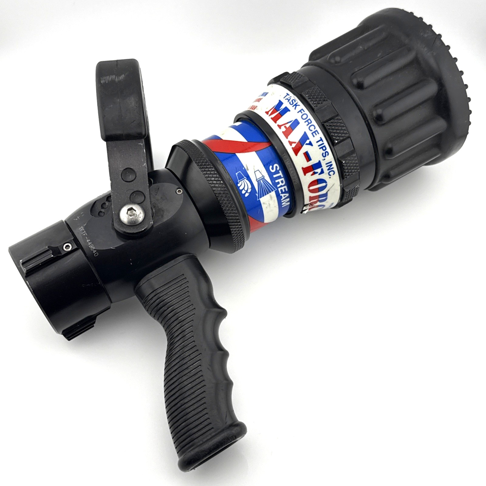 TFT Task Force Tip Fire Hose Nozzle Max-Force 100-500 GPM Dual 55-100 PSI