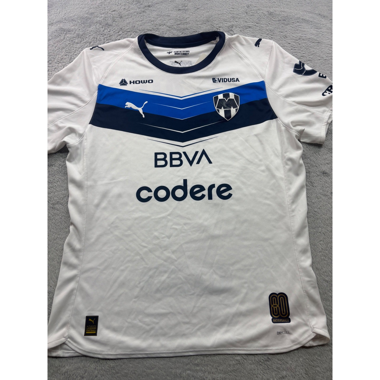 Puma CF Monterrey Away Jersey 25/26 Mens XL White 80th Anniversary 713587 01 NWT