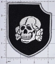 German Skull Patch Hook & Iron-On Repro New A162