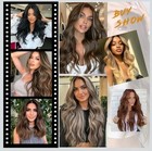 Gizane 24" Hair Extension Transparent Headband Synthetic Honey Blond Lt Brown — photo 6