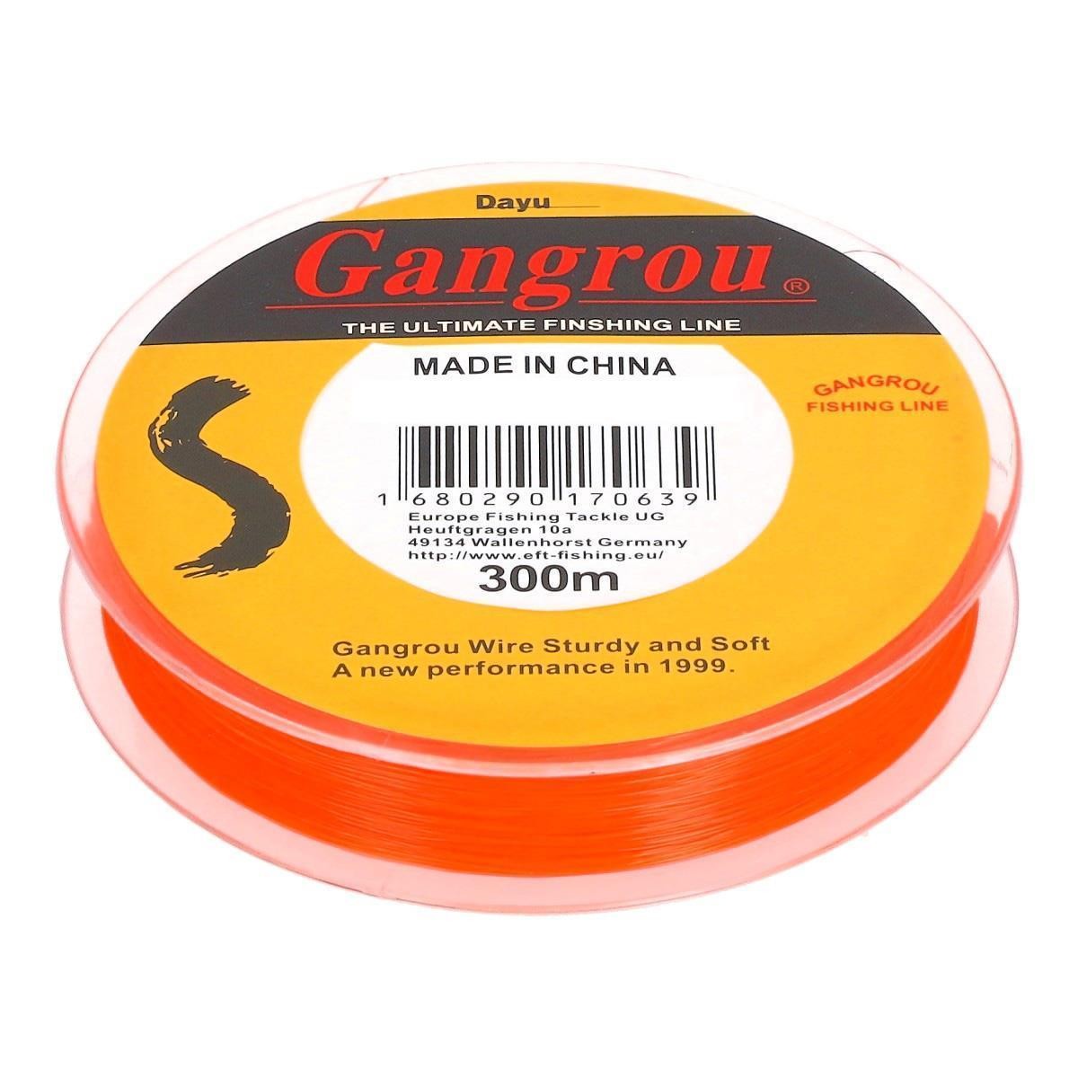 EFT Gangrou Orange 0,254mm 9,3kg 300m monofile Angelschnur Forellenangeln