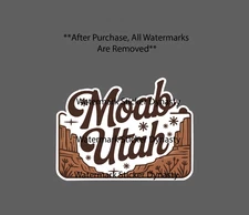 Moab Utah Sticker Waterproof Decal Desert Outdoor Travel Race Gift NEW