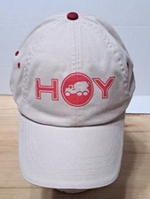 Hoy Construction Concrete Hat Cap Adjustable Strapback Beige Maroon WV PA
