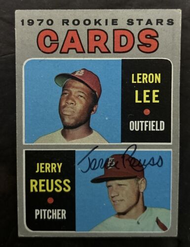1970 Topps Baseball #96 Jerry Reuss signiertes Autogramm Rookie Karte DODGERS - Bild 1 von 7