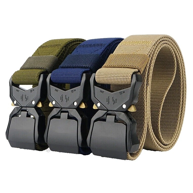 Cinturón Negro de Nylon para hombres