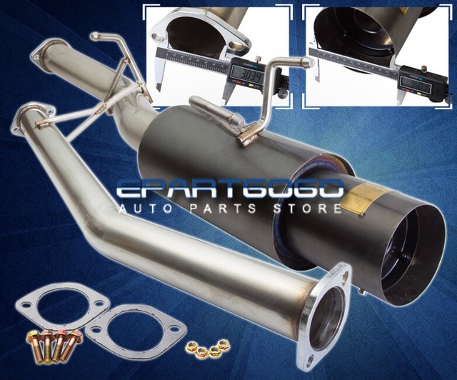 For 8994 240SX 3" Gunmetal Canister Catback Exhaust System 4.5" S13