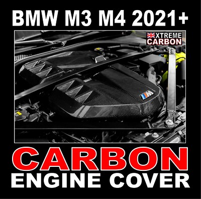 Echt Carbon M Performance Design Motorabdeckung für BMW M3 M4 G80 G82 G83
