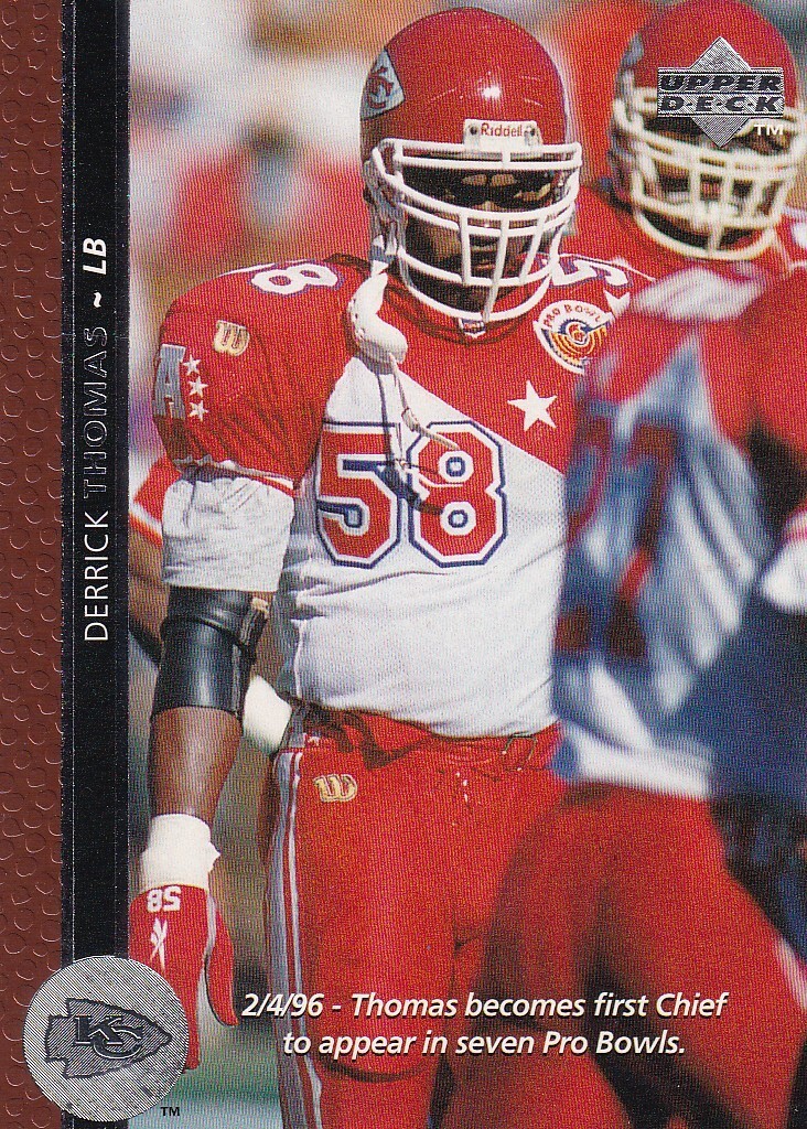 1996 Upper Deck #195 Derrick Thomas Kansas City Chiefs Football Card