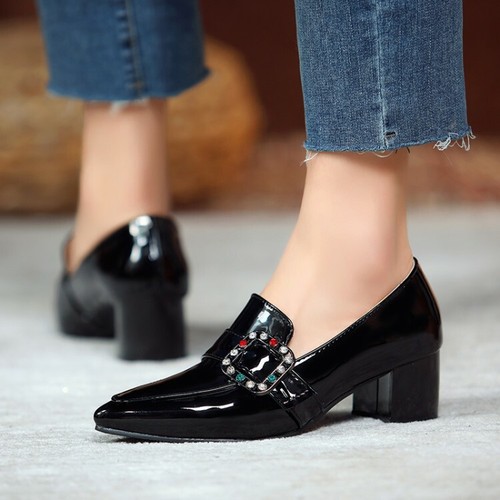 patent leather work shoes