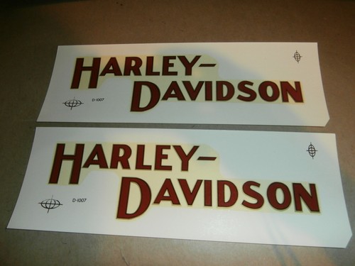 2 Vintage Harley Davidson Motorcycle D-1007 Water Decals Bob Speck Valpariso IN