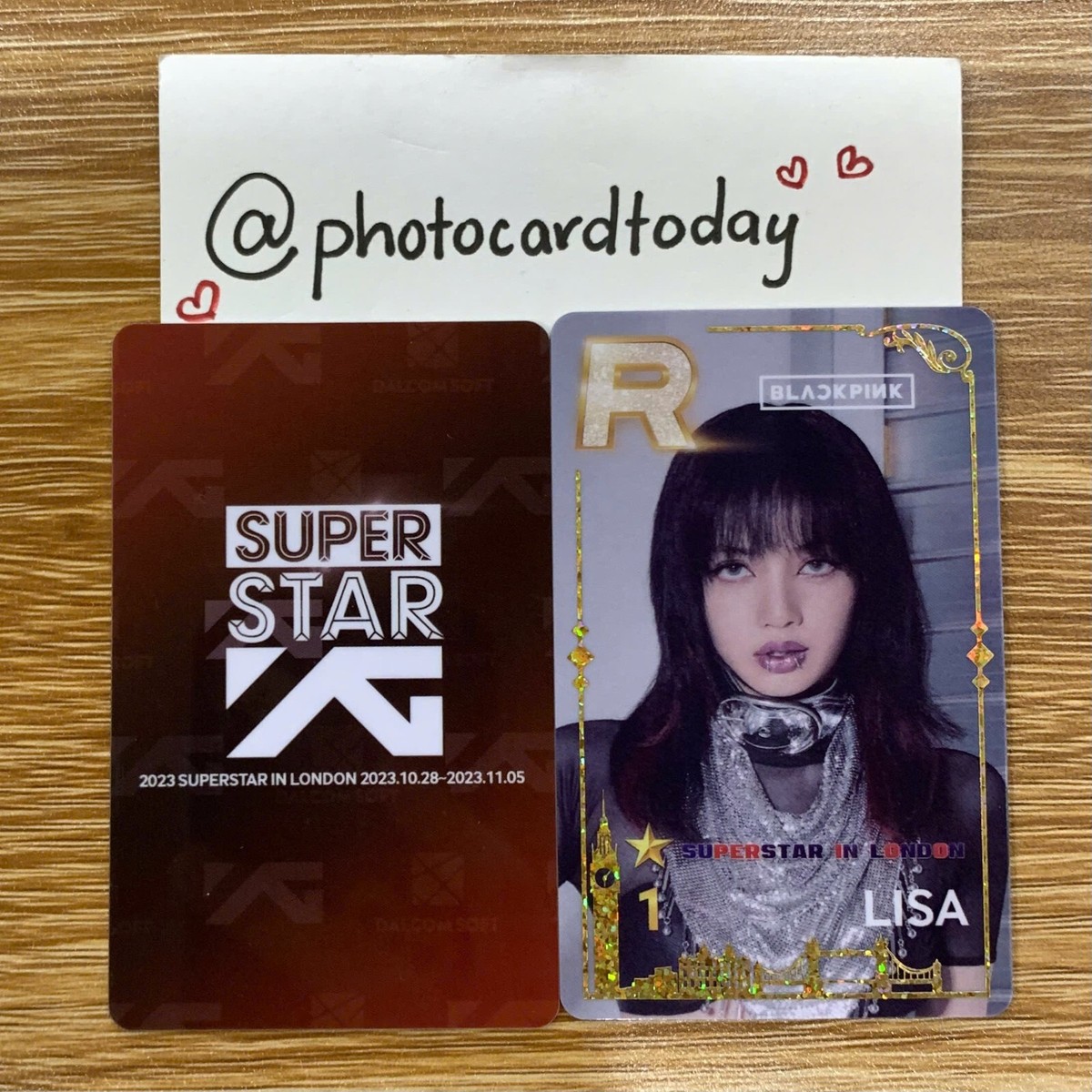 BLACKPINK SUPERSTAR IN LONDON EVENT OFFICIAL PHOTOCARD BLINK IDOL