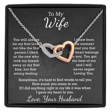 To My Wife Necklace, Gift from Husband, Gift for Wife Birthday, Anniversary Gift