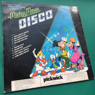 Disney's MICKEY MOUSE DISCO Children's Party Dance LP Burnside