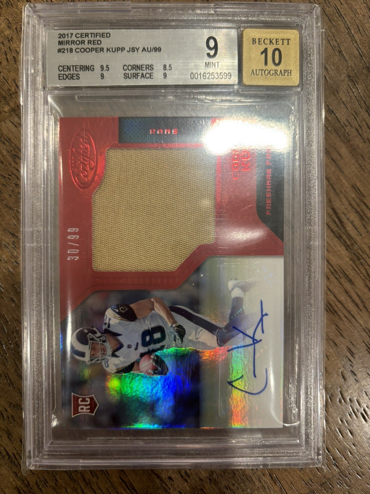 Cooper Kupp Panini Rookie Patch Autograph 2017 Certified /99