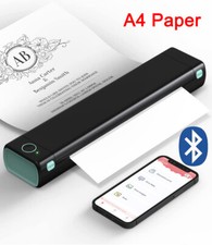 Original Phomemo M08F Wireless Portable A4 Bluetooth Thermal Printer Inkless