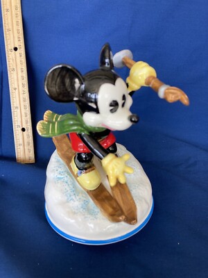 VTG WALT DISNEY PRODUCTIONS MICKEY MOUSE Japan Wind Up SCHMID Music Box Series