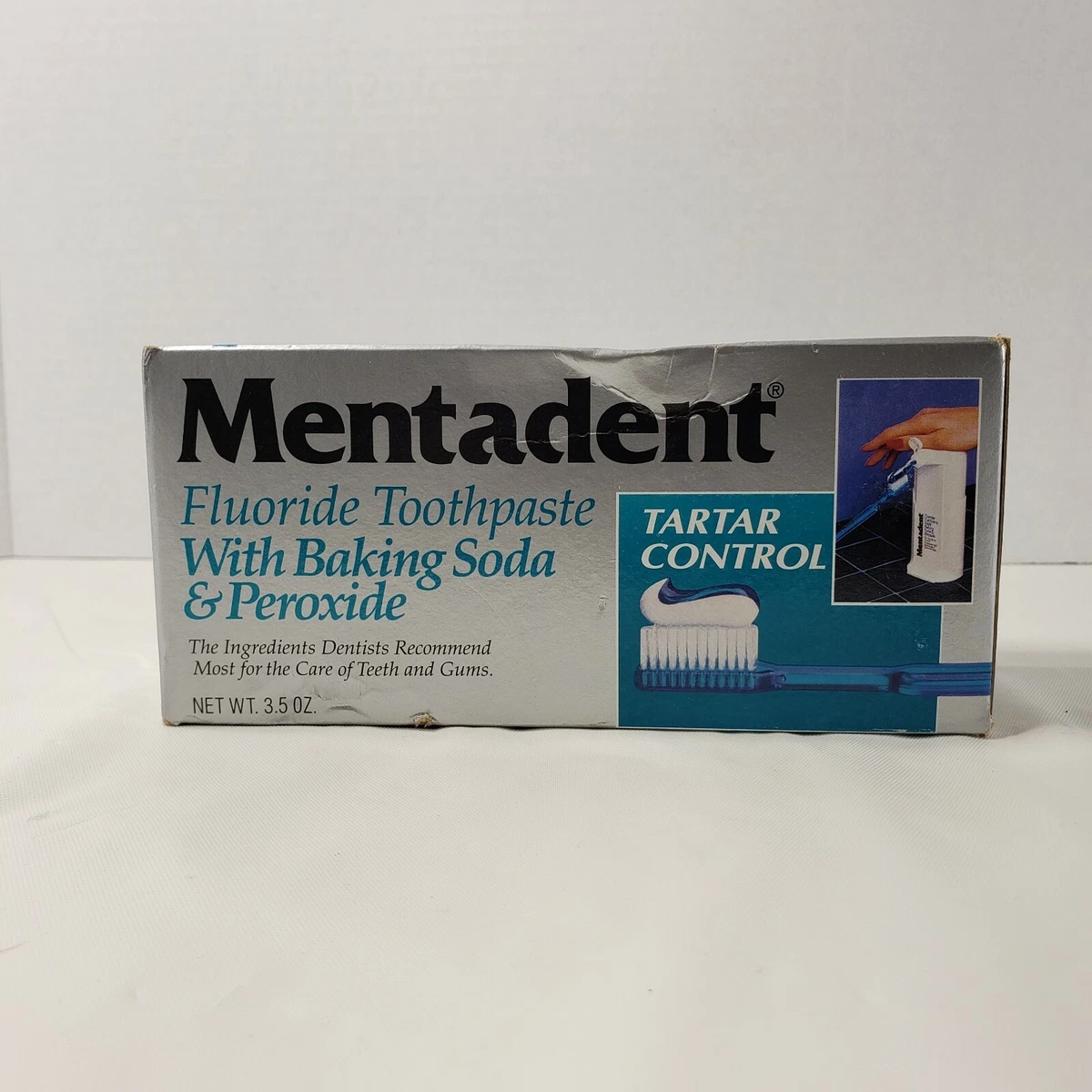 Mentadent Toothpaste With Pump Dispenser Cool Mint (1990s), 40 OFF