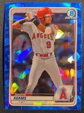 Jordyn Adams 2020 Bowman Chrome Sapphire RC Rookie Prospect Base ANGELS 13