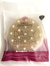 Daily Concepts Detox Massaging Brush Natural Bristles Dry Brushing New