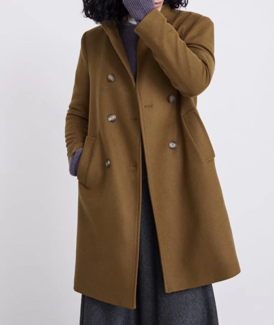 Zara long coat toffee sale