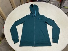 Women  s Nike Full Zip Hooded Sweatshirt Teal Sz. S 34
