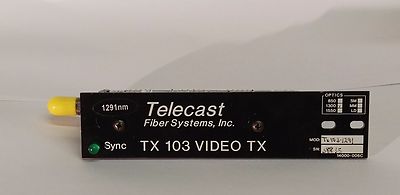 Telecast Fiber Systems TX 103 Video Module optics 1300 | eBay