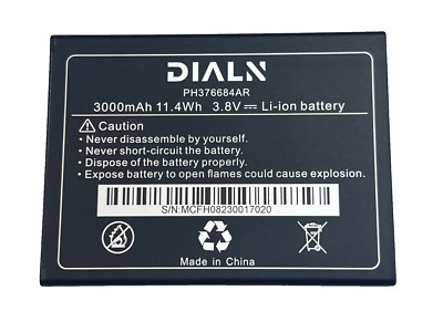 FOR DIALN MAXSIP X62 PH376684AR 3000mAh 3.87V Li-ion Cell Phone Battery *NEW*