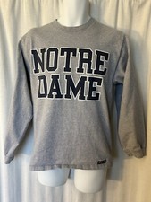 Shirt: vintage Notre dame made in usa small long sleeve tee 90s?