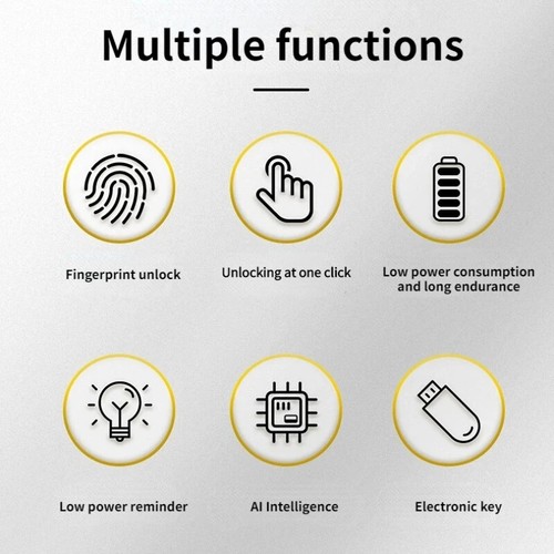 New Smart Home Cabinet Drawer Lock Biometric Fingerprint Digital Electronic Lock - Picture 9 of 15