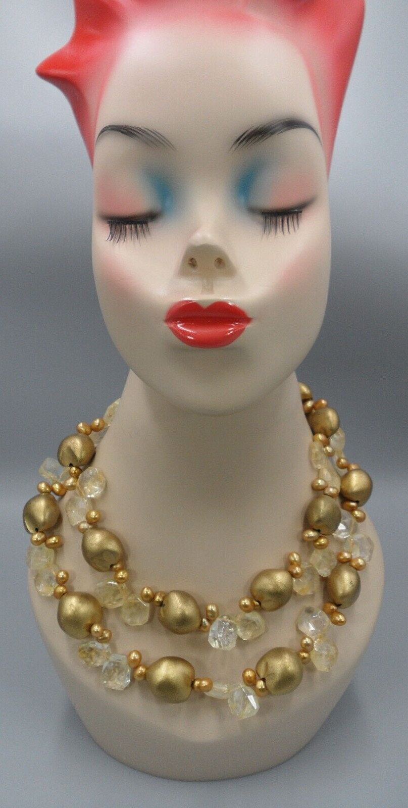 Two Blonde Lizards Statement Necklace Freshwater … - image 8