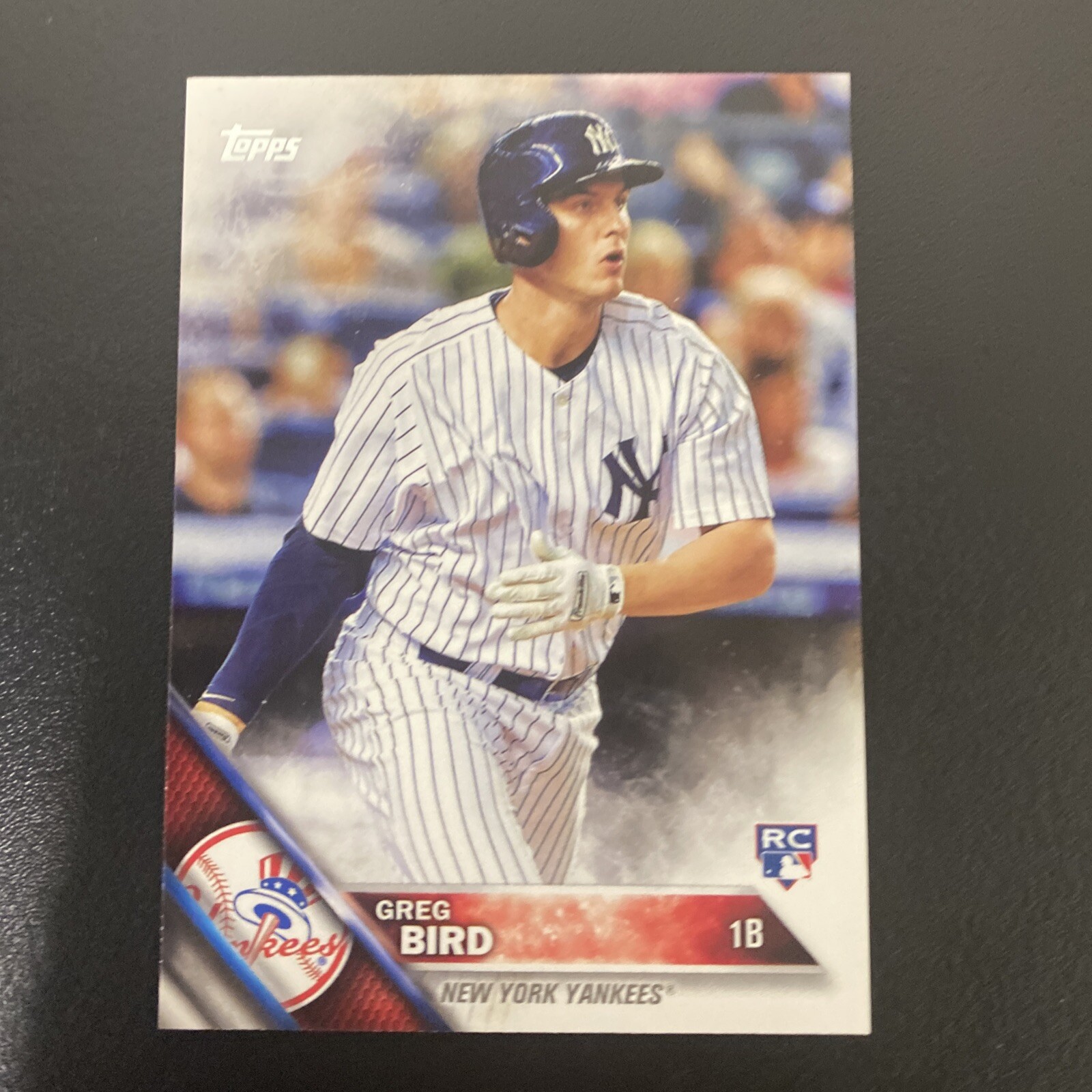 2016 Topps 188 Greg Bird New York Yankees Rookie Baseball Card