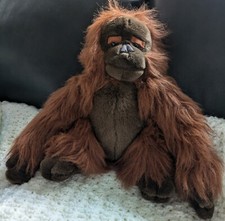 Chosun International Orangutan Realistic Brown Stuffed Monkey Plush 12"T,14"W MC