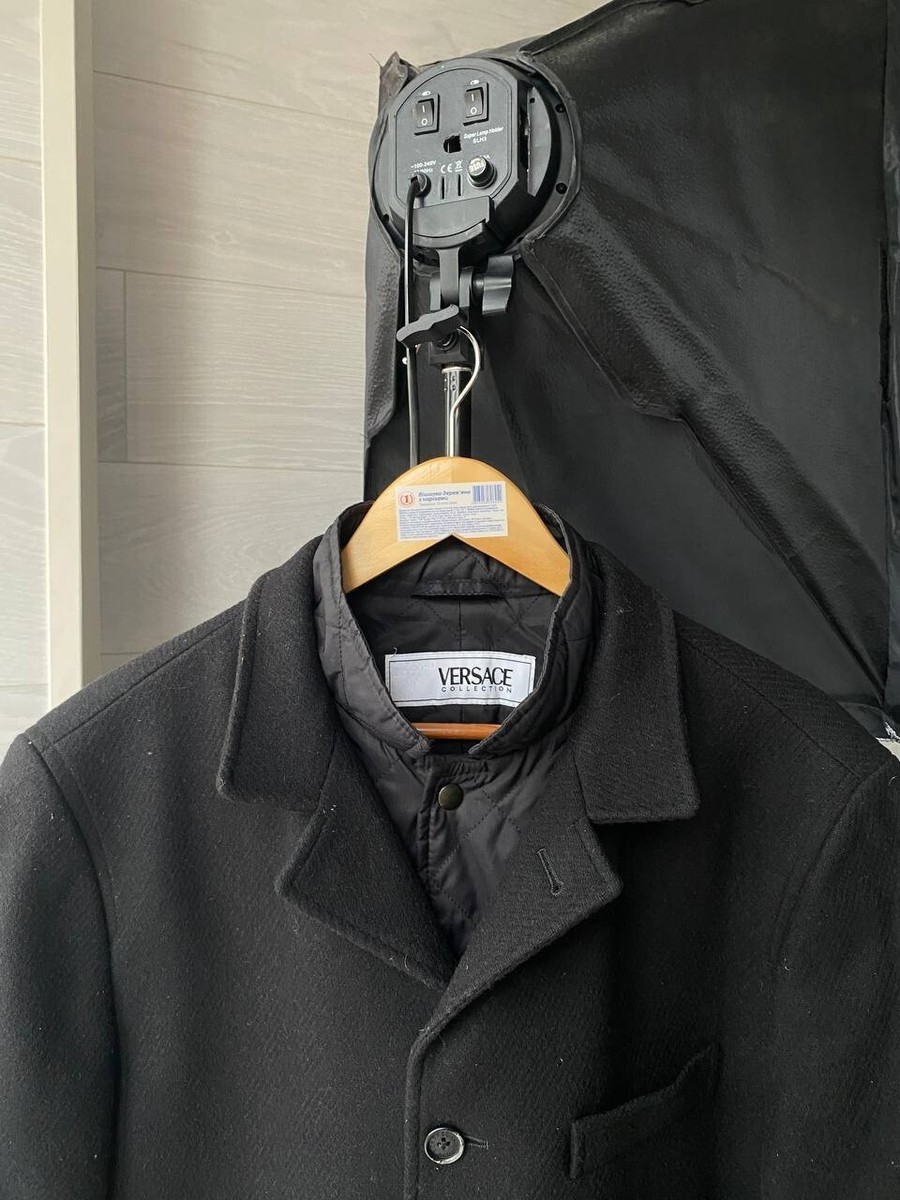 Versace wool coat jacket vintage 00s 90s | eBay