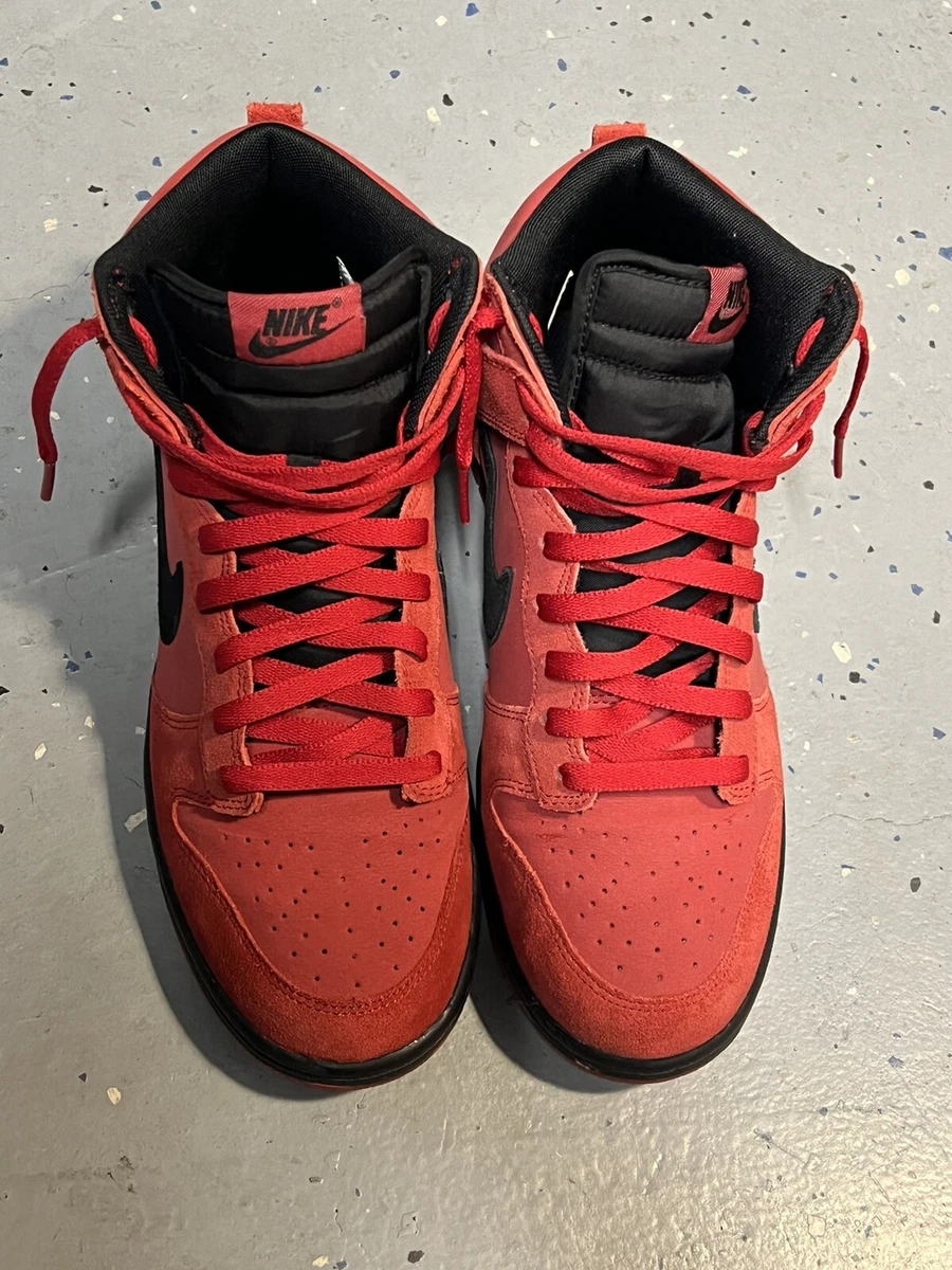 Red black nike shop high tops