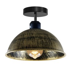 Ceiling Light modern Semi Flush Mount Metal Dome Shade Kitchen Living room Lamp