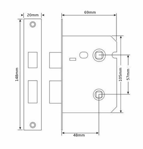 Door Handle On Backplate Satin Finish Stellar Lock OR Pack + 3 Lever Lock & Keys - Picture 10 of 42