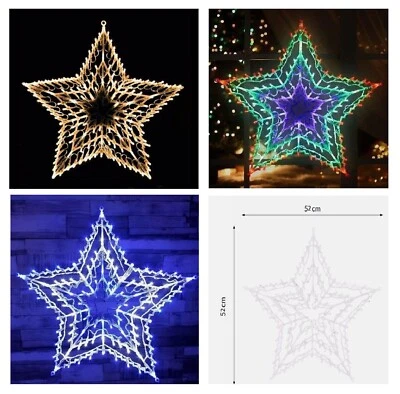 OPTIMAL PRODUCTS New Star Lights Silhouette Light Window Decoration Indoor Christmas Xmas Gift UK