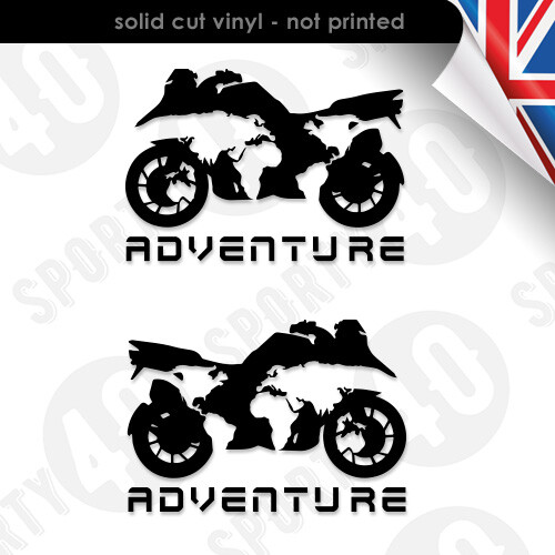 Motorcycle Adventure World Map Vinyl 