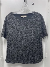 Loft Black And Gray Tee Size M