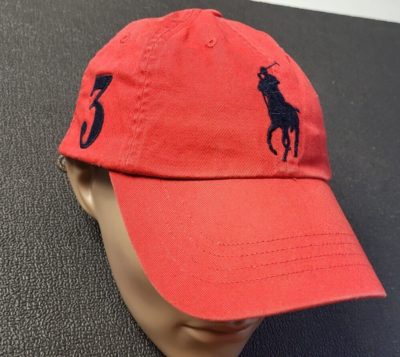 RALPH LAUREN POLO CAP VINTAGE HATRED #3 BASEBALL ONE SIZE COTTON