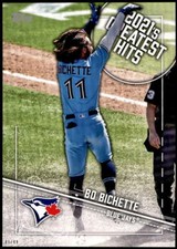 Bo Bichette 2022 Topps 5x7 2021's Greatest Hits #21GH-2 /49 Blue Jays