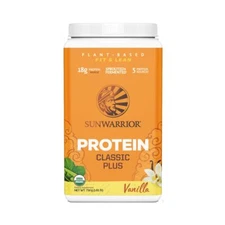 Sunwarrior Protein Classic Plus Plant Based Protein Powder 30 Servings