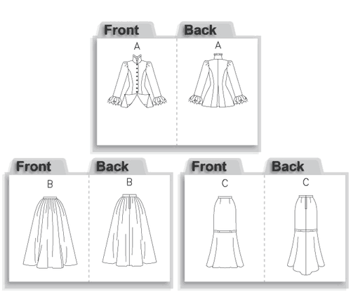 Anfang 20. Jahrhundert Jacke Rock Schnittmuster Sie wählen Gr. 8-22 Butterick 4954 OOP - Bild 3 von 3