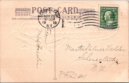 Alte Postkarte Erntedank Maisgruß 1910 JW4 - Bild 2 von 2