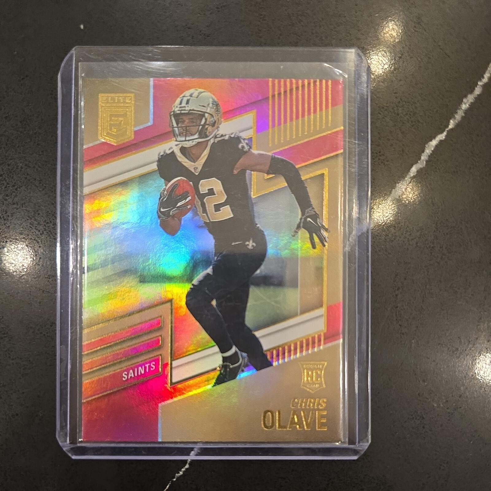 2022 Donruss Elite Chris Olave Pink Parallel RC #122 New Orleans Saints