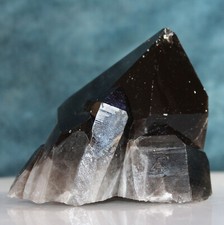 Smoky Black Quartz Coleman Mine Arkansas Main Point Small Curtain 4 Crystal
