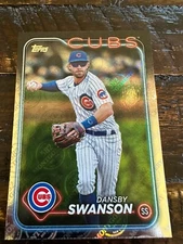 2024 Topps Montgomery Club 582 FOIL #164 Dansby Swanson, Chicago Cubs