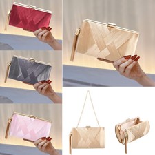 Women's Diamante Tassel Clutch Bag Evening Prom Bridal Handbags Shoulder Bags