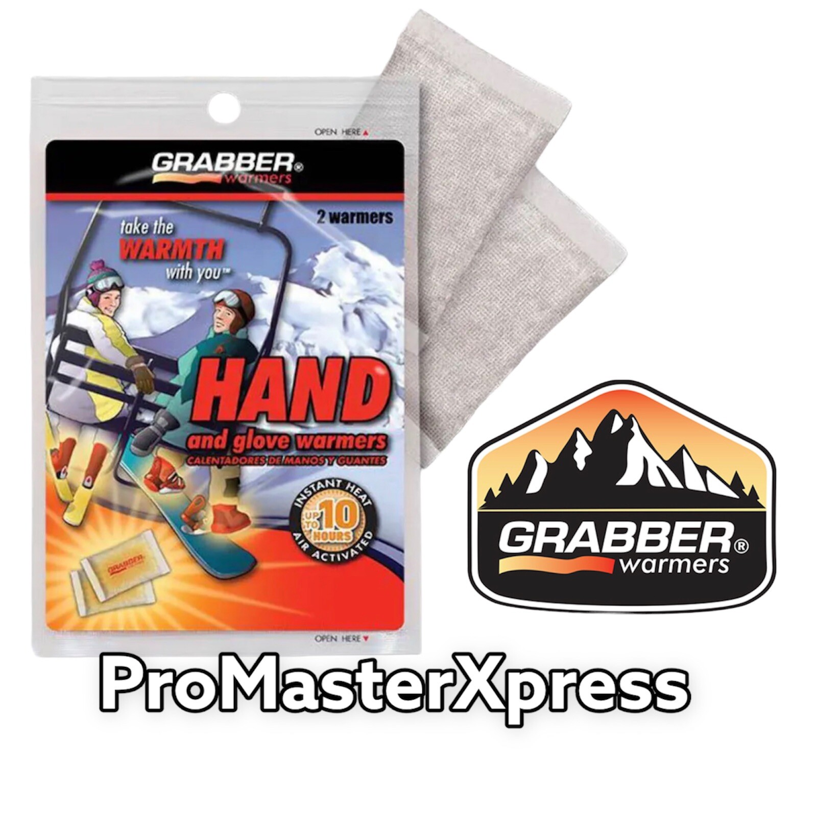 Grabber Warmers Air Activated Hands & Pockets 1 Pair Sealed