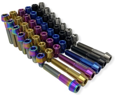 M6 Titanium Anodized Color Tapered or Square Allen Socket Head Cap Bolt Fastener